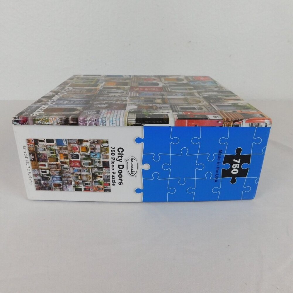 City Doors Jigsaw Puzzle 750 Pieces Made In USA Re-marks 18 x 24 Complete Bagged - Picture 4 of 8
